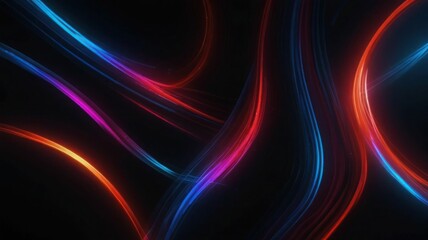 Fototapeta premium Red blue lines light speed motion background. red faster motion background design. fast moving digital technology concept texture and black space