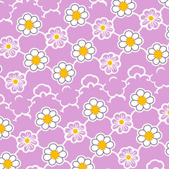 seamless pattern with flowers