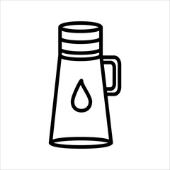 PriTumbler bottle icon vector illustration set, with white backgroundnt