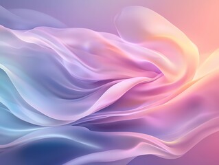 Obraz premium An abstract wave of soft colors blending seamlessly, creating a tranquil and dreamy atmosphere perfect for creative projects and backgrounds in digital art.