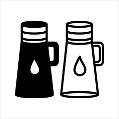 PTumbler bottle icon vector illustration, with white backgroundrint