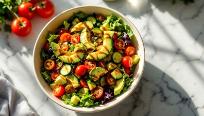 Delicious Avocado Tomato Salad Recipe with Simple Dressing