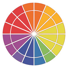 Obraz premium Set Of Different Color Fill Round Shape Palette