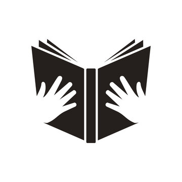 Open book icon, book education symbol isolated on transparent background, book PNG