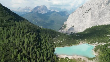 blue alpine mountain lake