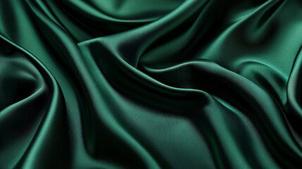 Obraz premium Rich Emerald Green Velvety Texture on a Plain Background