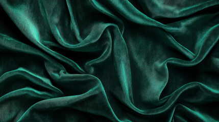 Obraz premium Rich Emerald Green Velvety Texture on a Plain Background
