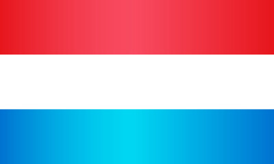 Obraz premium National Flag of the Grand Duchy of Luxembourg. Vector element