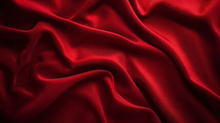 Obraz premium Seamless Deep Crimson Abstract Fabric Textured Background