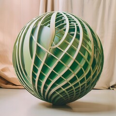 green and red sphere