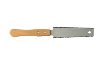 Japanese wood saw isolated on white background.