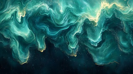 abstract landscape of swirling, luminous colors, evoking a sense of otherworldly beauty.