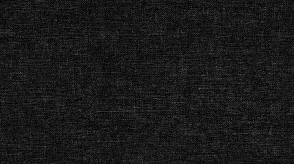 Fototapeta premium Elegant Black Linen Fabric Background with Natural Texture