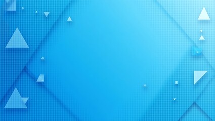 Naklejka premium Abstract modern blue geometric background. Generative Ai.