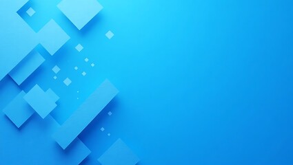 Fototapeta premium Abstract modern blue geometric background. Generative Ai.