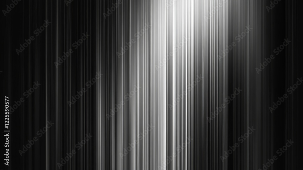 Poster Streaks of light and dark blend together, creating an abstract interplay of contrast in an ethereal environment