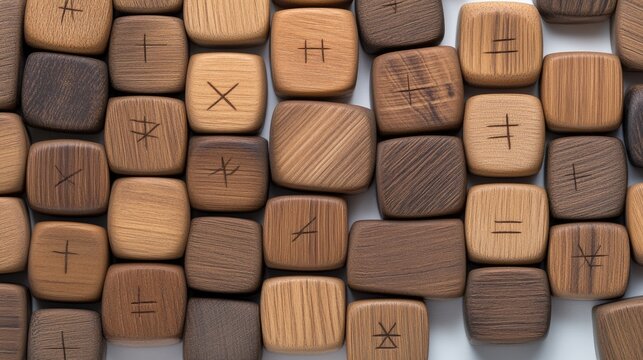 Colorful wooden blocks with checkmarks represent a checklist used for organizing an Indian meeting timetable with clarity and efficiency