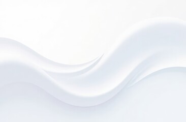 Obraz premium Light White Background, Abstract geometric background with liquid shapes.