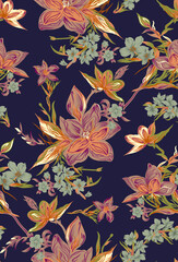 Dynamic Digital Abstract Art with Striking Effects