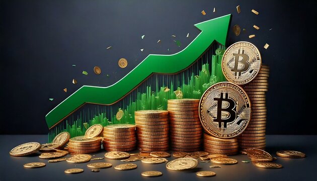Bitcoin em alta no mercado financeiro