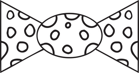 monochrome black and white tie DNR Style 1