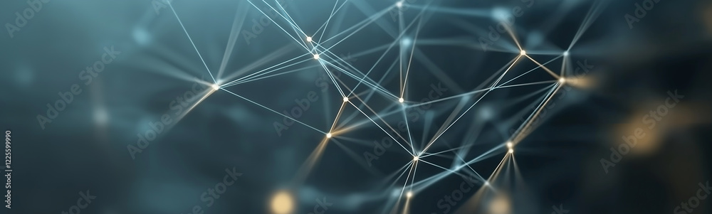 Aufkleber Plexus abstract technology background connecting lines and dots