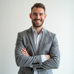 Business man looking handsome