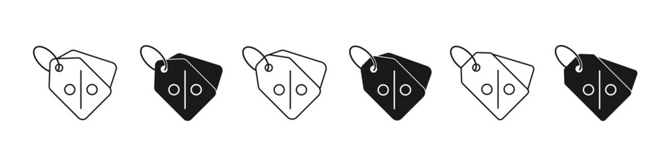 Price tag. Sale label vector set. Shop sticker. Price badge sign. Sale tag isolated. Discount sign. Shopping tag.