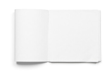 Mockup of Business Newspaper blank with empty space for news text isolated on white background 