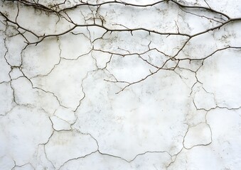 Fototapeta premium White and gray concrete wall texture with subtle cracks and weathering, perfect for background design or wallpaper, highly detailed, high resolution, stock photo