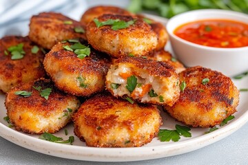 Corazones dorados perfectos para el día de San Valentín en la cocina de un hogar acogedor