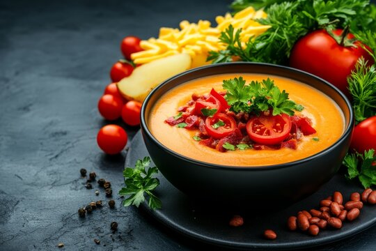 Sopa de papa y hamburguesa estilo cursi perfecta para el d&iacute;a de San Valent&iacute;n