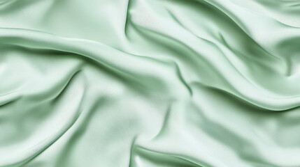 Fototapeta premium Pale Mint Jacquard Fabric Texture with Abstract Patterns