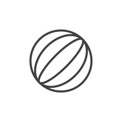 Ball icon Vector logo set flat