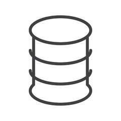 Barrel icon Vector logo set flat