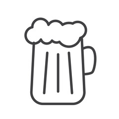 Beer icon Vector logo set flat
