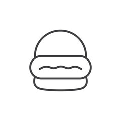 Burger icon Vector logo set flat