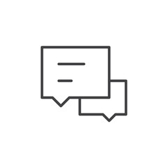 Chatting icon Vector logo set flat