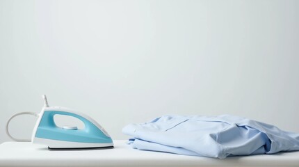 Ironing a Garment on an Ironing Board