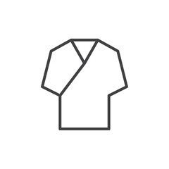 Chinese shirt icon Vector logo set flat