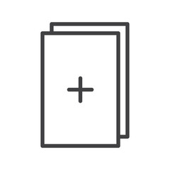 Copy icon Vector logo set flat