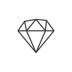 Diamond icon Vector logo set flat