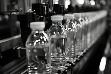 Modern Water Bottle Production Line in Action