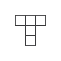 Eight block Vector logo set flat