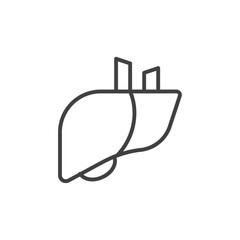 Liver icon Vector logo set flat