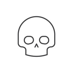 Skull icon Vector logo set flat