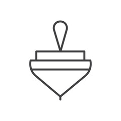 Spinning top icon Vector logo set flat
