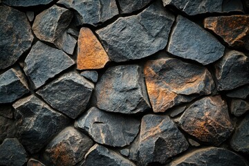 Striking Dark Textured Rocks Background