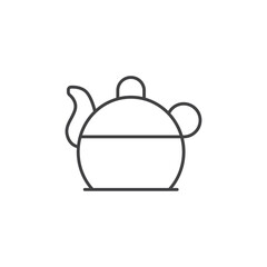 Teapot icon Vector logo set flat