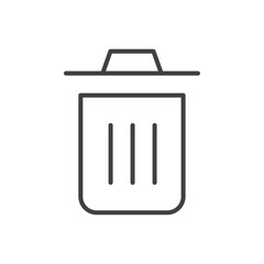 Trash icon Vector logo set flat